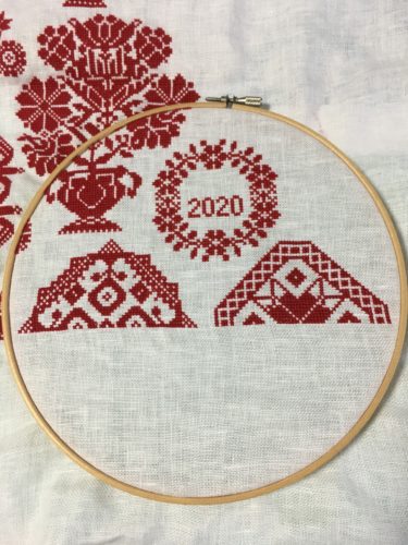 Linen and thread」mysterySAL６月 | embroidery HOOP